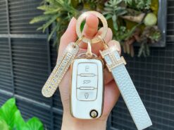 Cover Chiave/telecomando per Volkswagen Polo Golf Skoda Superb A7 - Custodia portachiavi in TPU per Volkswagen Polo Golf Skoda Superb A7 moda portachiavi Passat Beetle accessori 3