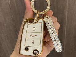 Cover Chiave/telecomando per Volkswagen VW Passat B5 B6 B7 Golf 4 5 6 Bora Polo Tiguan Jetta MK6 Lavida per Skoda Octavia 7 Cover Chiave/telecomando per Volkswagen VW Passat B5 B6 B7 Golf 4 5 6 Bora Polo Tiguan Jetta MK6 Lavida per Skoda Octavia - Custodia protettiva per chiave in TPU per Volkswagen VW Passat B5 B6 B7 Golf 4 5 5