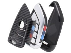 Cover Chiave/telecomando per BMW X1 X3 X4 X5 F15 X6 F16 G30 5 7 M5 G11 F48 F39 520 525 f30 118i 218i 320i 5 Cover Chiave/telecomando per BMW X1 X3 X4 X5 F15 X6 F16 G30 5 7 M5 G11 F48 F39 520 525 f30 118i 218i 320i - Custodia protettiva per coperture chiave in fibra di carbonio per BMW X1 X3 X4 X5 F15 3