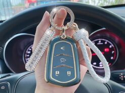 Cover Chiave/telecomando per CadillacCT6 CTS XT5 DTS ATS Escalade ESV SRX STS XTS ELR 2014 2015 2016 2017 2018 - Custodia protettiva per telecomando in TPU Shell per CadillacCT6 CTS XT5 DTS ATS Escalade ESV SRX 3