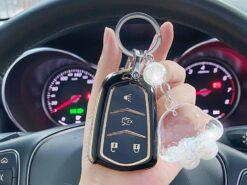 Cover Chiave/telecomando per CadillacCT6 CTS XT5 DTS ATS Escalade ESV SRX STS XTS ELR 2014 2015 2016 2017 2018 - Custodia protettiva per telecomando in TPU Shell per CadillacCT6 CTS XT5 DTS ATS Escalade ESV SRX 4