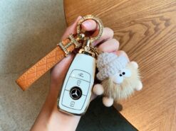 Cover Chiave/telecomando per Mercedes Benz GLA CLA GLK GLC A C E S classe G W204 W463 W176 W251 W205 4 Cover Chiave/telecomando per Mercedes Benz GLA CLA GLK GLC A C E S classe G W204 W463 W176 W251 W205 - Custodia protettiva per telecomando in TPU per Mercedes Benz GLA CLA GLK GLC A C E 2