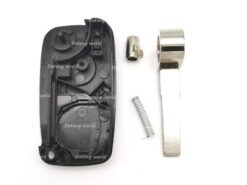 Chiave/telecomando per Fiat - Datong World Car Filp Key For Fiat 3 Buttons Remote Car Key Blank Case Shell 4