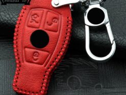 Chiave/telecomando per Mercedes A B R G classe GLK w204 GLA W251 W463 W176 B200 C180 e260L GLK300 S320 S400 CLA CLS - Del Cuoio genuino Della Copertura Della Cassa Chiave per Mercedes A B R G classe GLK 2