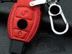 Chiave/telecomando per Mercedes A B R G classe GLK w204 GLA W251 W463 W176 B200 C180 e260L GLK300 S320 S400 CLA CLS - Del Cuoio genuino Della Copertura Della Cassa Chiave per Mercedes A B R G classe GLK 3