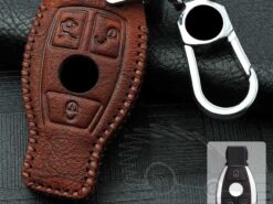 Chiave/telecomando per Mercedes A B R G classe GLK w204 GLA W251 W463 W176 B200 C180 e260L GLK300 S320 S400 CLA CLS - Del Cuoio genuino Della Copertura Della Cassa Chiave per Mercedes A B R G classe GLK 4