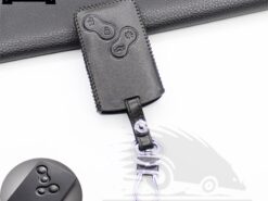 Cover Chiave/telecomando per Renault Duster Megane 4BTN - Del Cuoio genuino Della Copertura di Chiave Dell automobile Caso Chiave Per Renault Duster Megane 4BTN 3