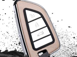 Cover Chiave/telecomando per BMW X1 X5 X6 f15 F16 F48 1 2 Serie - Di cuoio della lega di Telecomando Chiave del Supporto del Sacchetto fit bmw lama KeyChain di 5