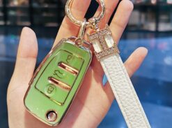 Cover Chiave/telecomando per Audi Q3 Q5 Q7 Q8 TT S3 S4 S6 RS A1 A3 8P 8L A4 A5 B6 B7 A6 A7 C5 C6 4F - Di modo TPU Chiave Dell automobile Di Vibrazione Della Copertura Della Cassa Borsette Per Audi Q3 4