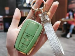 Cover Chiave/telecomando per Toyota 4 Cover Chiave/telecomando per Toyota - Durable TPU Car Key Case Cover For Toyota Yaris Prius Camry Corolla Avensis Verso Prado REIZ 2