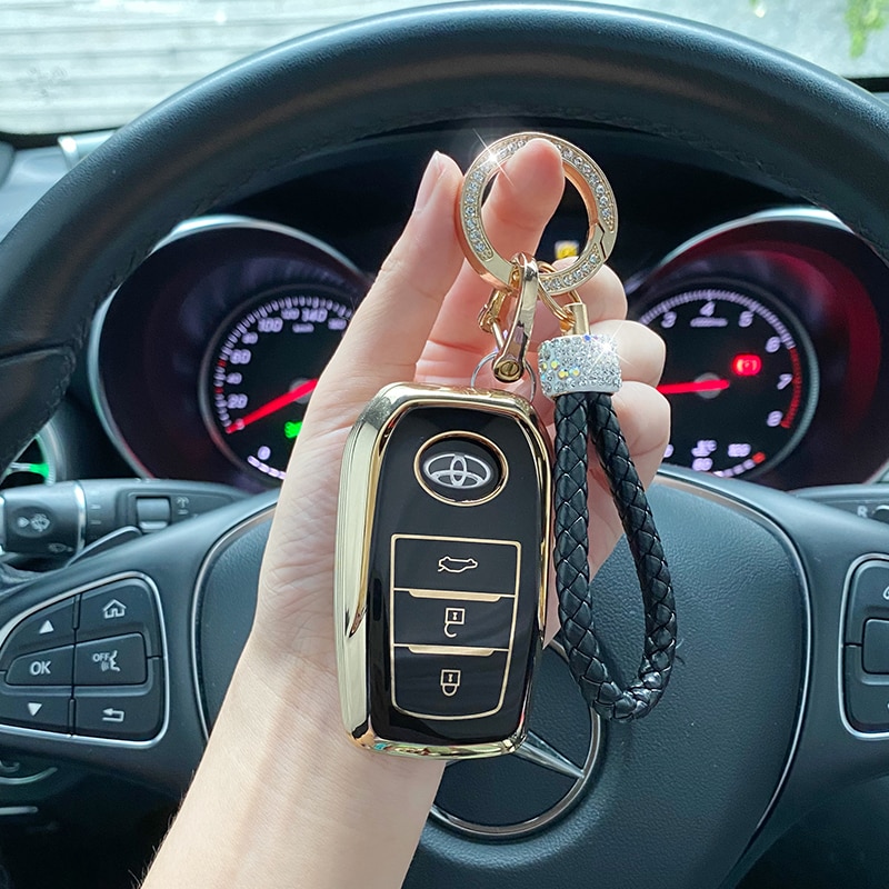 Durable-TPU-Car-Key-Case-Cover-For-Toyota-Yaris-Prius-Camry-Corolla-Avensis-Verso-Prado-REIZ-9 Cover Chiave/telecomando per Toyota Yaris Prius Camry Corolla Avensis Verso Prado REIZ Crown RAV4 CHR Aygo Scion - Durable TPU Car Key Case Cover For Toyota Yaris Prius Camry Corolla Avensis Verso Prado REIZ 9