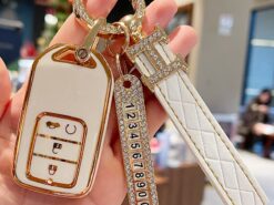 Cover Chiave/telecomando per Honda Civic Accord City Accord Odyssey CR-V XR-V HR-V Vezel Giada Jazz Crider 6 Cover Chiave/telecomando per Honda Civic Accord City Accord Odyssey CR-V XR-V HR-V Vezel Giada Jazz Crider - Durevole di TPU Auto Chiave A Distanza Della Copertura di Caso Per Honda Civic Accord City 4