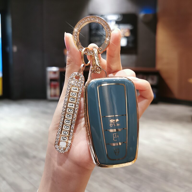 Durevole-elegante-TPU-copertura-chiave-dell-automobile-per-Toyota-Camry-Corolla-Rav4-70-Prado-RAV-150-3 Cover Chiave/telecomando per Toyota Camry Corolla Rav4 70 Prado RAV 150 2/3 - Durevole elegante TPU copertura chiave dell automobile per Toyota Camry Corolla Rav4 70 Prado RAV 150 3