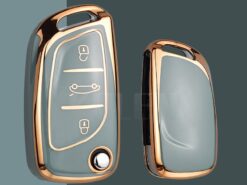 Cover Chiave/telecomando per Citroen C1 C2 C3 C4 C5 XSARA PICA For Peugeot 306 407 807 DS DS3 DS4 DS5 DS6 - Fashion TPU Car Flip Key Case Shell Cover Fob For Citroen C1 C2 C3 C4 C5 2