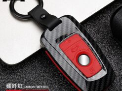 Cover Chiave/telecomando per BMW X3 X5 X6 F30 F34 E60 E90 F10 E34 E36 F20 G30 F15 F16 1 3 5 7 serie - Fob della copertura della cassa chiave dell automobile di stile della fibra del carbonio dell abs 2