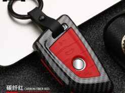 Cover Chiave/telecomando per BMW X3 X5 X6 F30 F34 E60 E90 F10 E34 E36 F20 G30 F15 F16 1 3 5 7 serie - Fob della copertura della cassa chiave dell automobile di stile della fibra del carbonio dell abs 5
