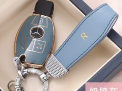 Cover Chiave/telecomando per Mercedes Benz classe A B R G GLK GLA GLC GLR W204 W210 W176 W202 W463 4 Cover Chiave/telecomando per Mercedes Benz classe A B R G GLK GLA GLC GLR W204 W210 W176 W202 W463 - Fob galvanico della copertura della cassa chiave A distanza dell automobile di TPU per Mercedes Benz 2