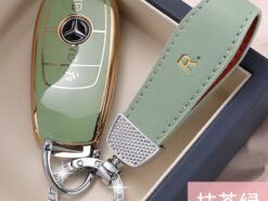 Cover Chiave/telecomando per Mercedes Benz classe A B R G GLK GLA GLC GLR W204 W210 W176 W202 W463 6 Cover Chiave/telecomando per Mercedes Benz classe A B R G GLK GLA GLC GLR W204 W210 W176 W202 W463 - Fob galvanico della copertura della cassa chiave A distanza dell automobile di TPU per Mercedes Benz 4