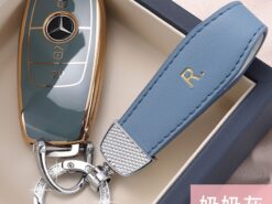 Cover Chiave/telecomando per Mercedes Benz classe A B R G GLK GLA GLC GLR W204 W210 W176 W202 W463 7 Cover Chiave/telecomando per Mercedes Benz classe A B R G GLK GLA GLC GLR W204 W210 W176 W202 W463 - Fob galvanico della copertura della cassa chiave A distanza dell automobile di TPU per Mercedes Benz 5