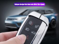 Cover Chiave/telecomando per Land Rover Range Rover Evoque Sport Freelander2 Per Jaguar XF XJ XJL XE C-X16 4 Cover Chiave/telecomando per Land Rover Range Rover Evoque Sport Freelander2 Per Jaguar XF XJ XJL XE C-X16 - In Lega di Zinco New Caso Chiave Borsette CarKey Cover Set Per Land Rover Range Rover 2