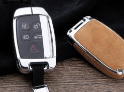 Cover Chiave/telecomando per Land Rover Range Rover Evoque Sport Freelander2 Per Jaguar XF XJ XJL XE C-X16 6 Cover Chiave/telecomando per Land Rover Range Rover Evoque Sport Freelander2 Per Jaguar XF XJ XJL XE C-X16 - In Lega di Zinco New Caso Chiave Borsette CarKey Cover Set Per Land Rover Range Rover 4