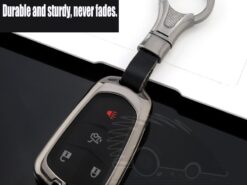 Cover Chiave/telecomando per Cadillac SRX 2015 2016 ATS CTS XTS CT6 XT5 - In Lega di zinco di Chiave Dell automobile Della Copertura Borsette Catena Chiave Caso Smart Key 3
