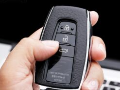 Cover Chiave/telecomando per Toyota Camry Prius C-HR CHR 2016-2018 Prado - In Lega di zinco di Cuoio Della Copertura Della Cassa Fob Chiave Dell automobile per Toyota 2