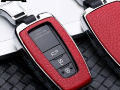 Cover Chiave/telecomando per Toyota Camry Prius C-HR CHR 2016-2018 Prado - In Lega di zinco di Cuoio Della Copertura Della Cassa Fob Chiave Dell automobile per Toyota 3