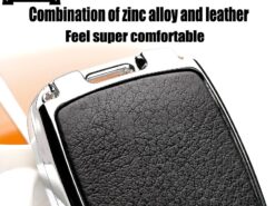 Cover Chiave/telecomando per Toyota Camry Prius C-HR CHR 2016-2018 Prado - In Lega di zinco di Cuoio Della Copertura Della Cassa Fob Chiave Dell automobile per Toyota 4