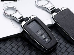 Cover Chiave/telecomando per Toyota Camry Prius C-HR CHR 2016-2018 Prado - In Lega di zinco di Cuoio Della Copertura Della Cassa Fob Chiave Dell automobile per Toyota 5