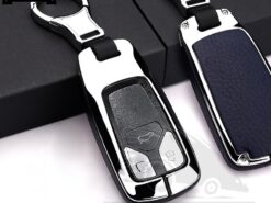 Cover Chiave/telecomando per Audi A4 Nuovo A4L A5 A6L QT S5 S7 Q7 TTS 5 Cover Chiave/telecomando per Audi A4 Nuovo A4L A5 A6L QT S5 S7 Q7 TTS - In Lega di zinco di Stile Dell automobile di cuoio Caso Astuto Della Copertura Per Audi 3