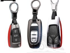 Cover Chiave/telecomando per Audi A4 Nuovo A4L A5 A6L QT S5 S7 Q7 TTS 6 Cover Chiave/telecomando per Audi A4 Nuovo A4L A5 A6L QT S5 S7 Q7 TTS - In Lega di zinco di Stile Dell automobile di cuoio Caso Astuto Della Copertura Per Audi 4