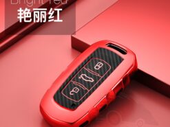 Cover Chiave/telecomando per Geely Atlas Boyue NL3 EX7 Emgrand X7 EmgrarandX7 SUV GT GC9 - In fibra di carbonio TPU Auto caso chiave a distanza per Geely Atlas Boyue NL3 EX7 4