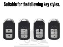 Cover Chiave/telecomando per Honda 20162017 CRV - In fibra di carbonio auto in pelle chiave a distanza fob caso della copertura per Honda 5