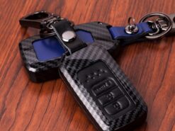 Cover Chiave/telecomando per Honda Civic Accord Cr-V 4 Cover Chiave/telecomando per Honda Civic Accord Cr-V - In fibra di carbonio grano di Caso di Cuoio Della Copertura di Chiave Dell automobile Fob 2