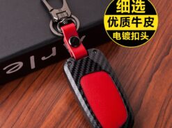 Cover Chiave/telecomando per Jeep Renegade 5 Cover Chiave/telecomando per Jeep Renegade - In fibra di carbonio texture in pelle caso chiave per Fiat per Jeep Renegade astuta di 3