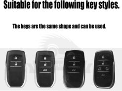 Cover Chiave/telecomando per Toyota 7 Cover Chiave/telecomando per Toyota - In lega di Zinco New in pelle TPU Caso Della Copertura Chiave Per Toyota Chr C 5