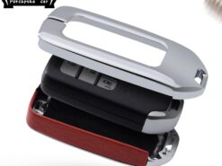 Cover Chiave/telecomando per Honda Civic 2017 Accord Fit CRV CR-V XRV crosstour HRV JAZZ 6 Cover Chiave/telecomando per Honda Civic 2017 Accord Fit CRV CR-V XRV crosstour HRV JAZZ - In lega di zinco Auto In Pelle Catena Caso Chiave A Distanza Keyless Fob Copertura Per 4