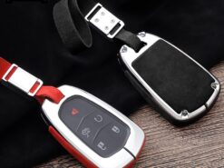 Cover Chiave/telecomando per Cadillac Escalade CTS XTS ATS ATS-L XLS SRX 2015 4/5/6 pulsante 28T CTS-V XT5 CT6 5 Cover Chiave/telecomando per Cadillac Escalade CTS XTS ATS ATS-L XLS SRX 2015 4/5/6 pulsante 28T CTS-V XT5 CT6 - In lega di zinco Chiave di coperture della copertura della cassa del supporto Per Cadillac Escalade 3