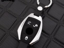 Cover Chiave/telecomando per Mercedes Benz W203 W210 W211 W124 W202 W204 W212 W176 AMG CES CLK CLS CLA - In lega di zinco Chiave di gel di silice Caso Fob Borsette Copertura Per Mercedes Benz 2