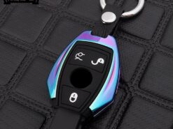 Cover Chiave/telecomando per Mercedes Benz W203 W210 W211 W124 W202 W204 W212 W176 AMG CES CLK CLS CLA - In lega di zinco Chiave di gel di silice Caso Fob Borsette Copertura Per Mercedes Benz 4