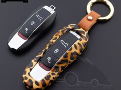 Cover Chiave/telecomando per Fob Caso Chiave - In lega di zinco Della Copertura di Fob Caso Chiave A Distanza di Chiave Borsette Borsette 1