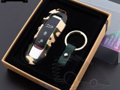 Cover Chiave/telecomando per Fob Caso Chiave - In lega di zinco Della Copertura di Fob Caso Chiave A Distanza di Chiave Borsette Borsette 4