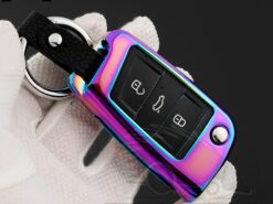 Cover Chiave/telecomando per Volkswagen VW Golf 7 Tiguan 2017 Per Skoda Octavia A7 4 Cover Chiave/telecomando per Volkswagen VW Golf 7 Tiguan 2017 Per Skoda Octavia A7 - In lega di zinco Key Caso Della Copertura Per Volkswagen VW Golf 7 Tiguan 2017 Per 2