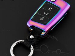 Cover Chiave/telecomando per Volkswagen VW Golf 7 Tiguan 2017 Per Skoda Octavia A7 5 Cover Chiave/telecomando per Volkswagen VW Golf 7 Tiguan 2017 Per Skoda Octavia A7 - In lega di zinco Key Caso Della Copertura Per Volkswagen VW Golf 7 Tiguan 2017 Per 3