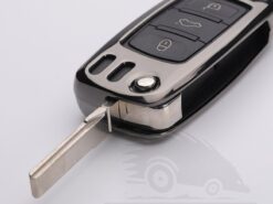 Cover Chiave/telecomando per Volkswagen VW Golf POLO Passat B5 B6 Per Skoda Superb Octavia Fabia SEAT Ibiza Leon - In lega di zinco Pieghevole Chiave Dell automobile Caso Della Copertura per Volkswagen VW Golf POLO 3