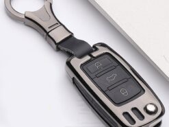 Cover Chiave/telecomando per Volkswagen VW Golf POLO Passat B5 B6 Per Skoda Superb Octavia Fabia SEAT Ibiza Leon - In lega di zinco Pieghevole Chiave Dell automobile Caso Della Copertura per Volkswagen VW Golf POLO 4
