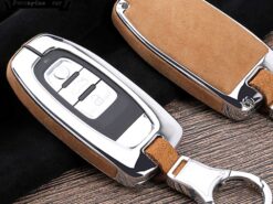 Cover Chiave/telecomando per Audi A4L A5 A6 A6L Q5 S5 S7 4 Cover Chiave/telecomando per Audi A4L A5 A6 A6L Q5 S5 S7 - In lega di zinco Portachiavi in pelle di Protezione Della Copertura per Audi A4L A5 A6 2