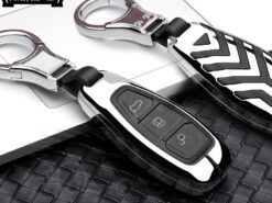 Cover Chiave/telecomando per Ford 5 Cover Chiave/telecomando per Ford - In lega di zinco Remote Control Car Keychain Caso Della Copertura Chiave Per Ford Focus MK3 3