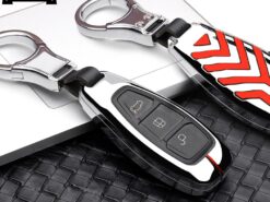 Cover Chiave/telecomando per Ford 6 Cover Chiave/telecomando per Ford - In lega di zinco Remote Control Car Keychain Caso Della Copertura Chiave Per Ford Focus MK3 4